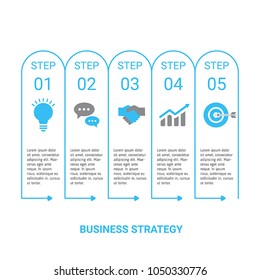 Presentation business infographic template. Isolated vector illustration.