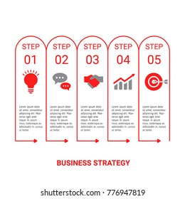 Presentation business infographic template. Isolated vector illustration.