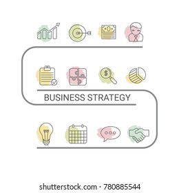 Presentation business infographic template. Isolated vector illustration.
