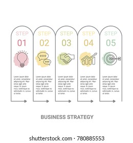 Presentation business infographic template. Isolated vector illustration.