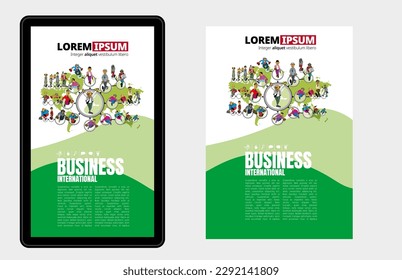 Presentation business infographic template with options percentage, vector illustration
