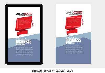 Plantilla de infografía de negocios de presentación con porcentaje de opciones, ilustración vectorial
