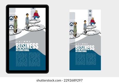 Presentation business infographic template with options percentage, vector illustration