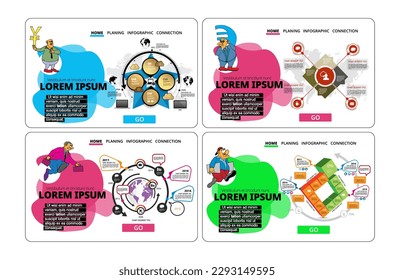 Infografik-Vorlage für das Präsentationsgeschäft mit Optionen in Prozent, Vektorgrafik
