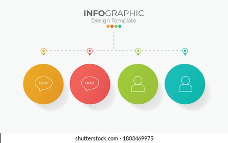 Presentation business infographic template Premium Vector