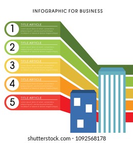 Presentation business infographic template vector illustration.