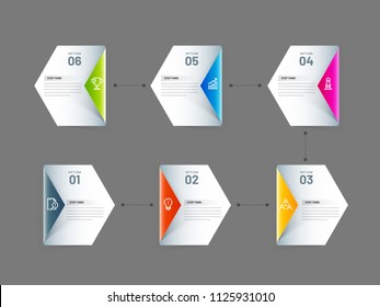 Presentation of business infographic template. Vector illustration.