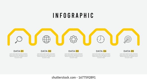 
Presentation business infographic template . Vector illustration.