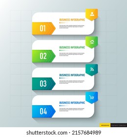 Presentation business infographic template vector.