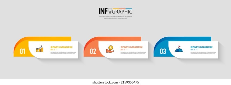 Presentation business infographic template vector.