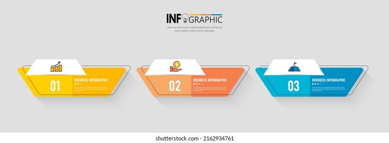 Presentation business infographic template vector.