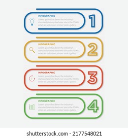 Presentation business infographic template vector