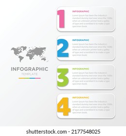 Vector de plantilla de infografía de negocios de presentación