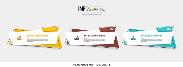 Darstellungsgeschäft Infografik Vorlage Vektor.
