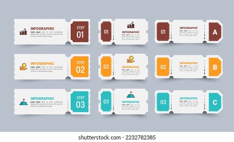 Presentation business infographic template vector.