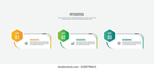 Vector de plantillas de infografía de negocios de presentación.