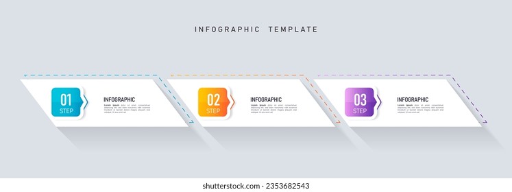 Presentation business infographic template vector.	