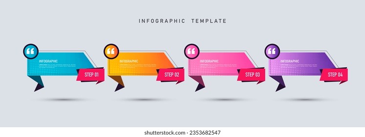 Presentation business infographic template vector.	