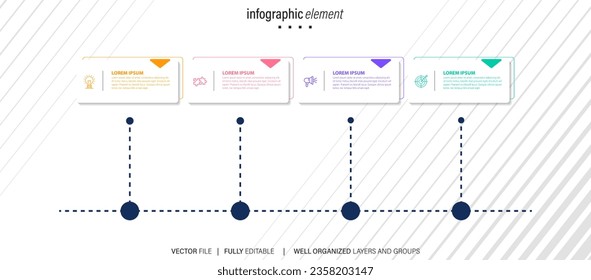 Presentation business infographic template vector.