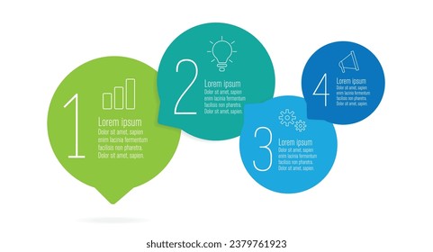 Presentation business infographic template vector