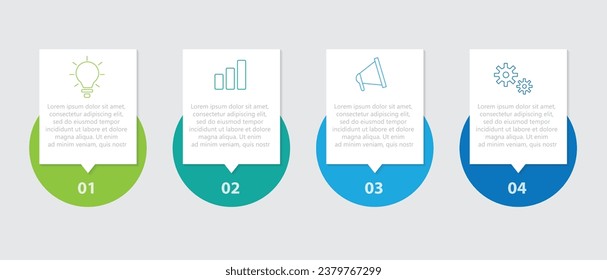 Presentation business infographic template vector