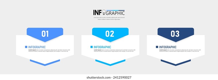 Presentation business infographic template vector.