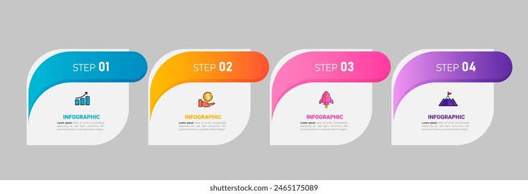 Presentation business infographic template vector.