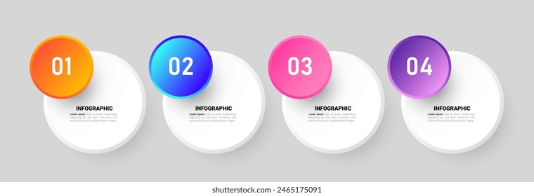 Presentation business infographic template vector.