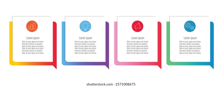 Presentation business infographic template vector
