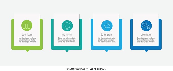 Presentation business infographic template vector