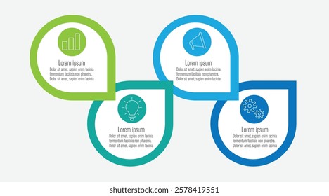 Presentation business infographic template vector