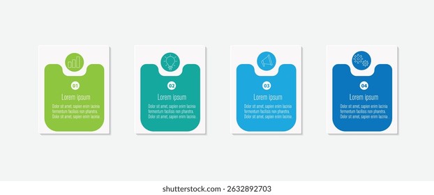 Presentation business infographic template vector