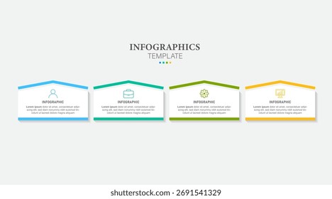 Vector de Plantilla de infografía de presentación de negocios.