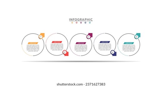 Presentation business infographic visualization template design
