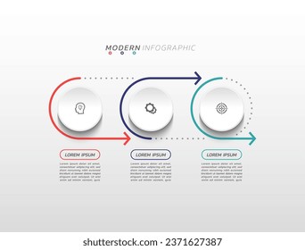 Presentation business infographic visualization template design