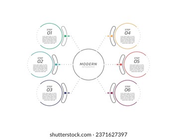 Presentation business infographic visualization template design