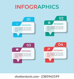 Presentation business Infographics template.  Business concept with 4 options, Can be used for  annual report, info chart. 

