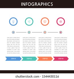 Presentation business infographics template. Vector illustration.
