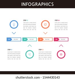 Presentation business infographics template. Vector illustration.
