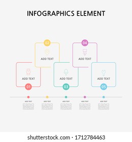 Plantilla de infografías empresariales de presentación. Ilustración vectorial.
