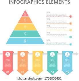 Plantilla de infografías de negocios de presentación. Ilustración vectorial.
