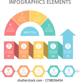 Präsentation der Business-Infografiken Vorlage. Vector-Abbildung.
