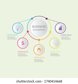 Presentation business infographics template. vector illustration