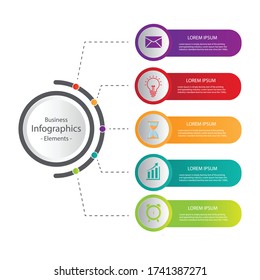 Presentation business infographics template. vector illustration