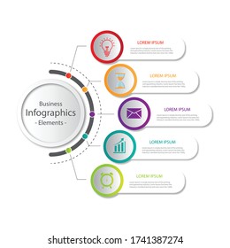 Presentation business infographics template. vector illustration