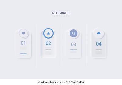 Plantilla de infografías de negocios de presentación. Ilustración vectorial.