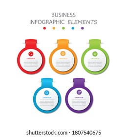 Presentation business infographics template. vector illustration