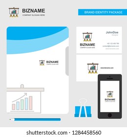 Presentation Business Logo, File Cover Visiting Card and Mobile App Design. Vector Illustration