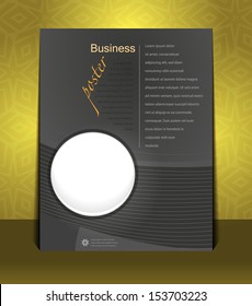 Presentation of business poster. Flyer design content background. Design layout template 