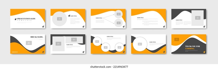 diseño de concepto minimalista de la plantilla de diapositivas de negocios de presentación. vector